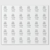 夫の結婚記念日に名前を付ける ラッピングペーパー (フラット)