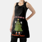 夫の給料でお買い物クリスマスの妻 エプロン (インサイチュ)