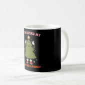 夫の給料でお買い物クリスマスの妻 コーヒーマグカップ (正面右)