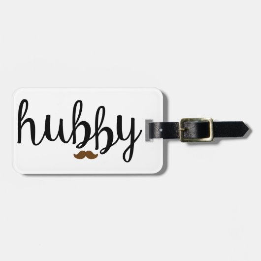 夫の荷物のラベル ラゲッジタグ (正面横)