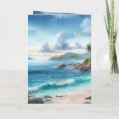 夫の記念日のグリーティングカード サンキューカード (裏面)