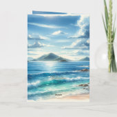 夫の記念日のグリーティングカード サンキューカード (裏面)