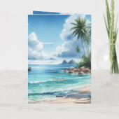 夫の記念日のグリーティングカード サンキューカード (裏面)