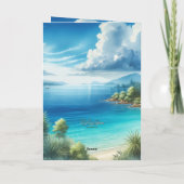 夫の記念日のグリーティングカード サンキューカード (裏面)