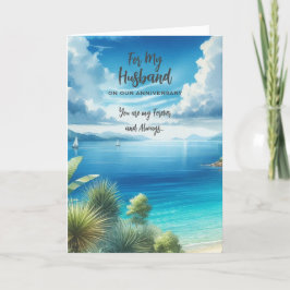 夫の記念日のグリーティングカード サンキューカード