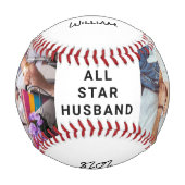 夫の記念日の写真 野球ボール (正面)