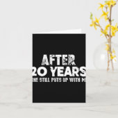 夫の記念日の贈りおもしろい物 – Tシャツ20 Y カード (黄色い花)