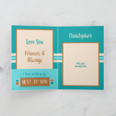 夫の記念日は毎日スペシャルターコイズ カード (内部)