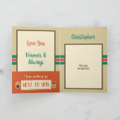 夫の記念日は毎日、特別なオレンジ カード (内部)