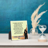 夫の詩のプラーク – バレンタインデー – 恋人たち フォトプラーク (インサイチュ)