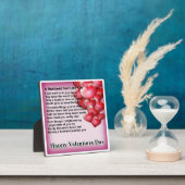 夫の詩プラーク – バレンタインデー – ハート1 フォトプラーク (インサイチュ)