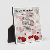 夫の詩プラーク – バレンタインデー – ハート2 フォトプラーク (正面)