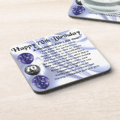 夫の詩-第70誕生日 コースター (左側)