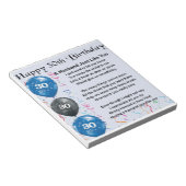 夫の詩 – 30歳の誕生日 ノートパッド (アングル)