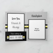 夫の誕生日は毎日特別な灰色 カード (内部)