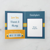 夫の誕生日は毎日特別青 カード (内部)