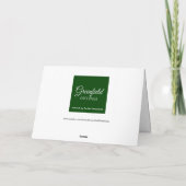 夫の誕生日アーチ橋の水色 カード (裏面)