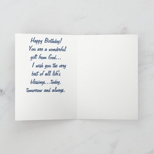 夫の誕生日カード カード (内部)