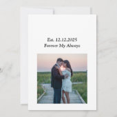 夫の誕生日カード 招待状 (裏面)