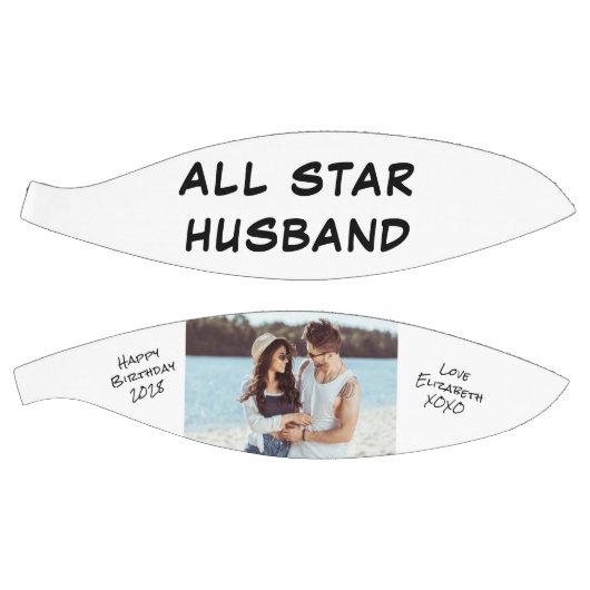 夫の誕生日パーソナライズされた写真 バスケットボール (パネル)