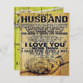 夫の誕生日プレゼント | 夫への手紙 | 招待状 (正面/裏面)