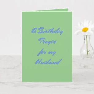 夫の誕生日祈りの言葉。 カード