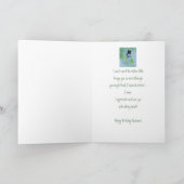 夫の誕生日私のハート星ジェイの鳥を愛する カード (内部)