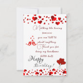 夫の誕生日 カード (正面)