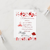 夫の誕生日 カード (正面/裏面インサイチュ)