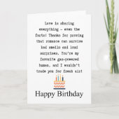 夫の誕生日 カード (正面)