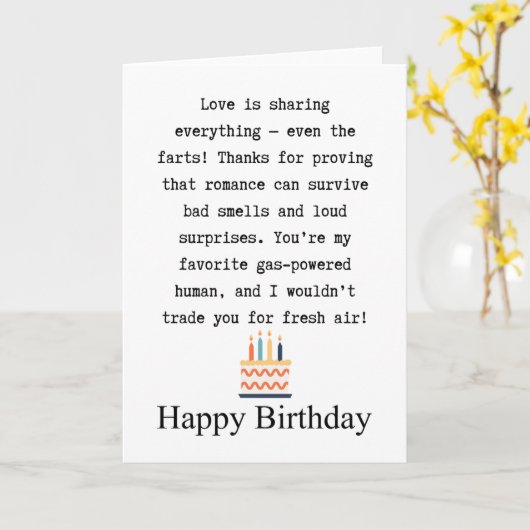 夫の誕生日 カード (黄色い花)