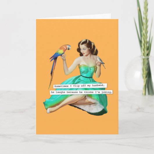 夫の誕生日 カード (正面)