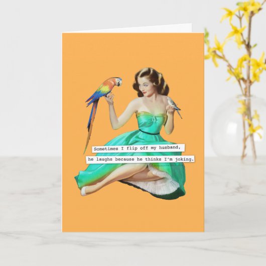 夫の誕生日 カード (黄色い花)