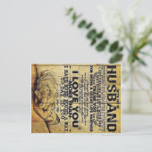 夫の誕生日 |夫への手紙 | 案内ポストカード (スタンド正面)