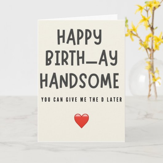 夫の誕生日 面白い 彼氏 男性へ 誕生日 カード (黄色い花)