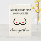 夫の誕生日 面白い 男性 彼氏 へ 誕生日 カード (黄色い花)