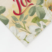 夫の贈り物から美しい妻に フリースブランケット (角)