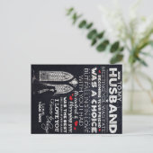 夫の贈り物に |可愛いプレゼント 案内ポストカード (スタンド正面)