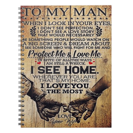 夫の贈り物に |夫への特別書簡 ノートブック (正面)