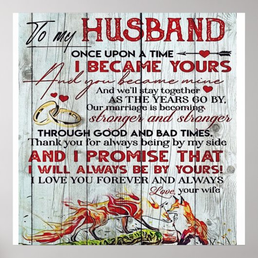 夫の贈り物に |手紙 | ポスター (正面)