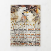 夫の贈り物に |素敵な夫の手紙プレゼント 三つ折り案内状 (カバー)