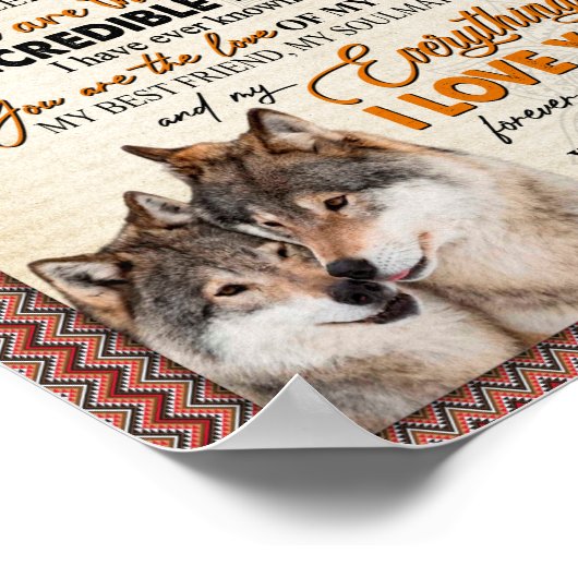 夫の贈り物 |妻からの夫への手紙 ポスター (角)