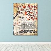 夫の贈り物 |手紙 | キャンバスプリント (インサイチュ (ウッドフロア))