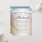 夫の追悼碑の喪失 カード (正面/裏面インサイチュ)