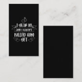 夫の1周年結婚記念 名刺 (正面/裏面)