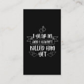 夫の1周年結婚記念 名刺 (正面)