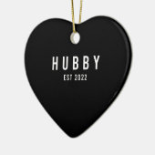 夫の2022年結婚式予定の独身最後のバチェラーパーティー セラミックオーナメント (左)