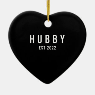 夫の2022年結婚式予定の独身最後のパーティー セラミックオーナメント