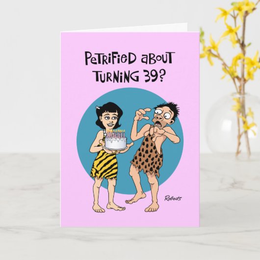 夫の39誕生日 カード (黄色い花)