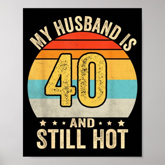 夫の40歳の誕生日 40代の夫 ポスター (正面)